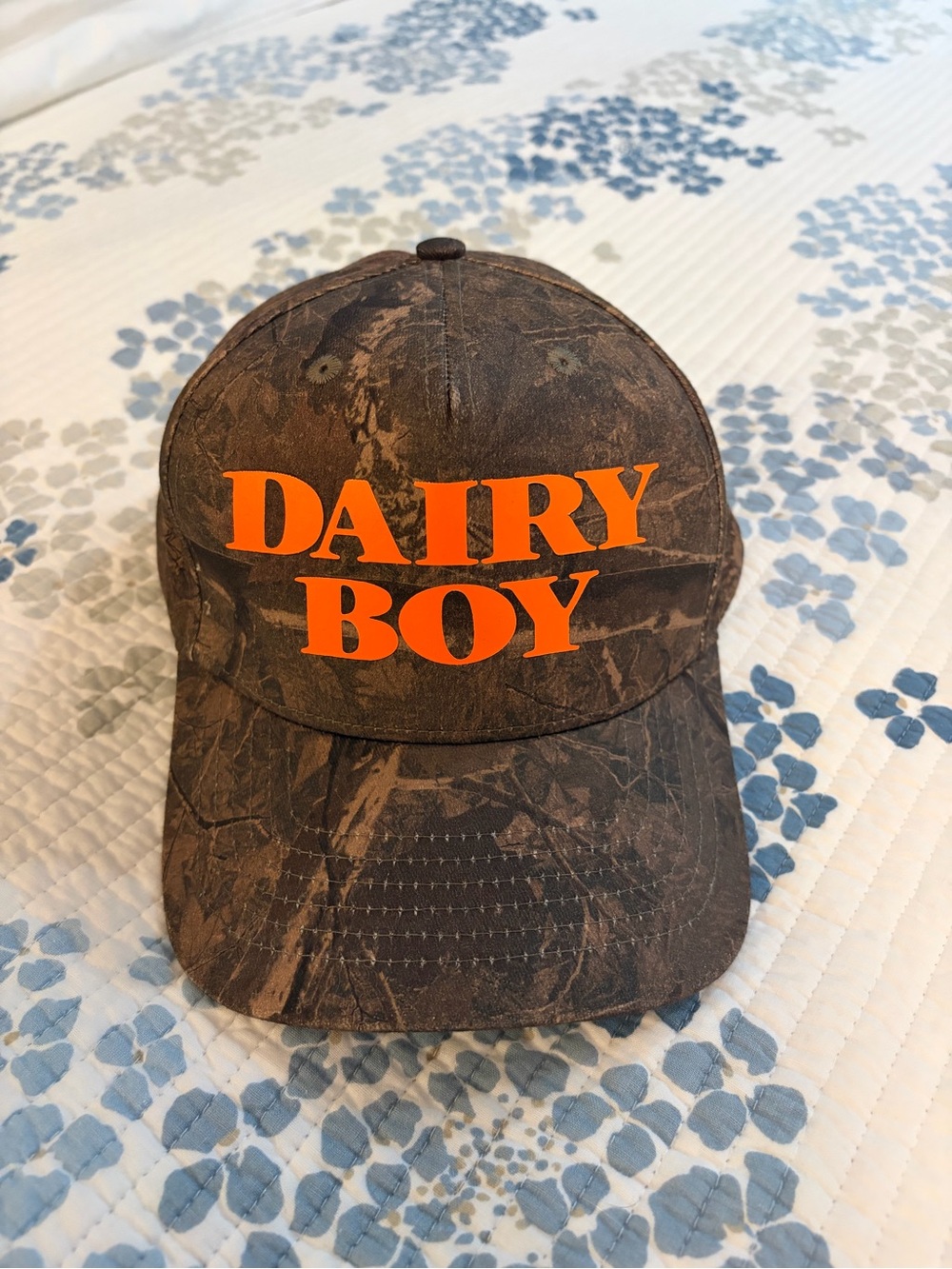 NWOT Dairy Boy River Camo Trucker Hat